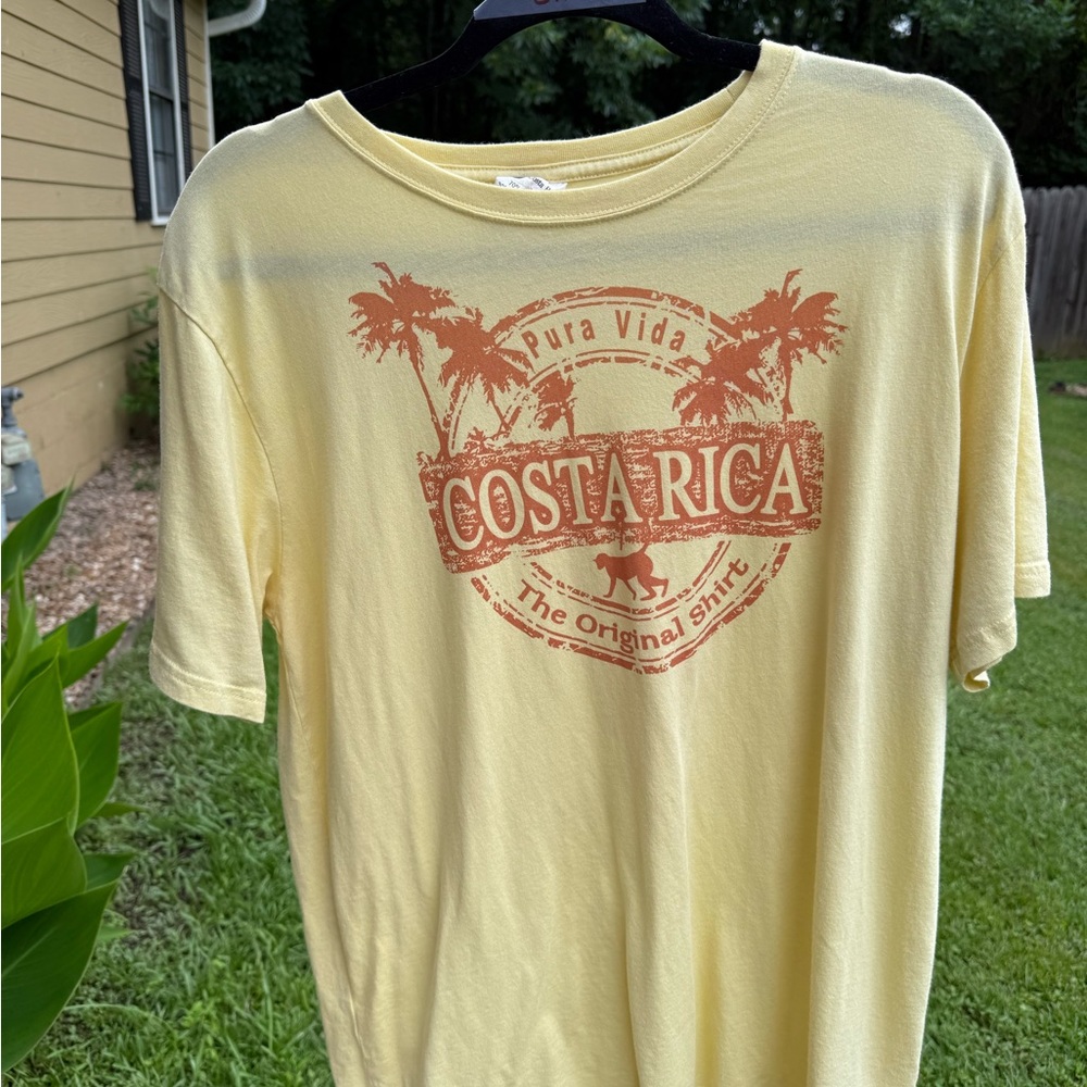Pura Vida Yellow Costa Rica Tee
